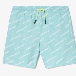 Boys Lacoste Swim Trunks sz 6 Lacoste Logo Shorts